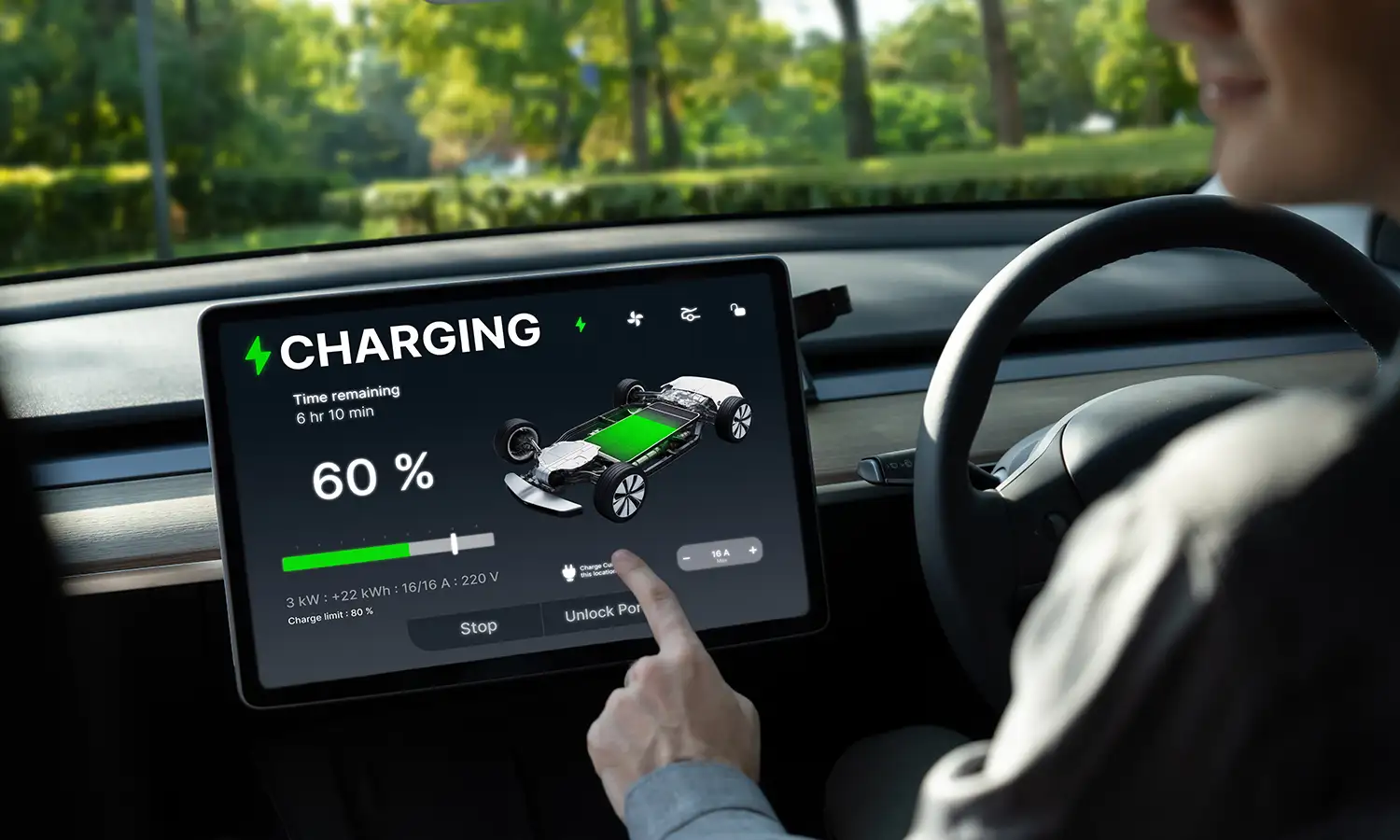 EV Car charging battery